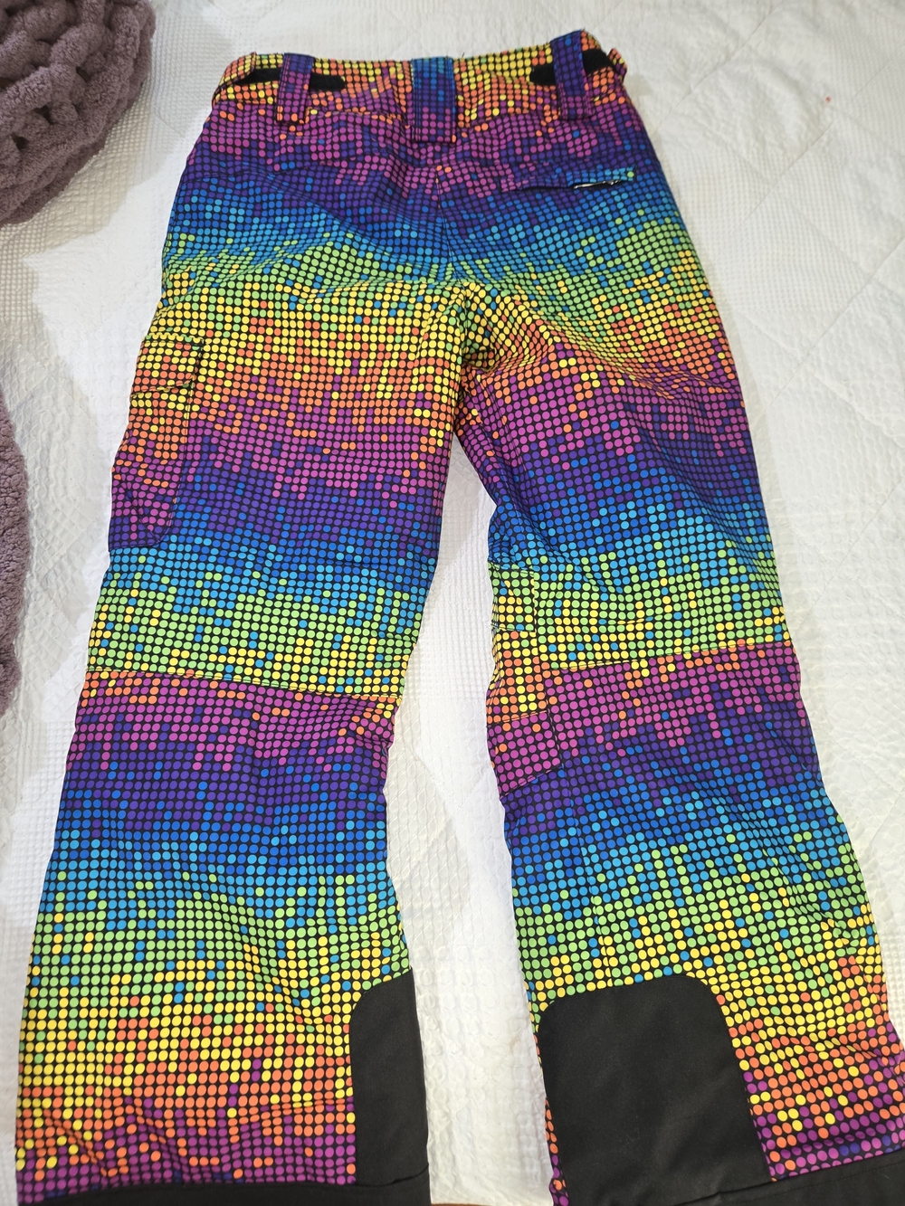 Sunice Kids Rainbow Pixel Print Ski/Snowboard Pants - Multicolor